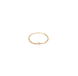 Anello Invisible Argento925 Placcato Oro18k Zircone Fofo Somani