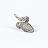 Anello Serpente Big Argento 925 Zirconi Ice Fofo Somani