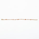 Bracciale Angelina argento 925 placcato oro rosa e zirconi sfaccettati Camel Fofo Somani