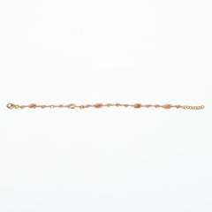 Bracciale Angelina argento 925 placcato oro rosa e zirconi sfaccettati Camel Fofo Somani