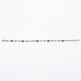 Bracciale Angelina argento 925 placcato oro rosa e zirconi sfaccettati Melanzana Fofo Somani