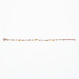 Bracciale Angelina argento 925 placcato oro rosa e zirconi sfaccettati Multicolor Fofo Somani