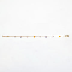 Bracciale Eternal - Gold argento 925 placcato oro 18k e zirconi Multicolor Fofo Somani