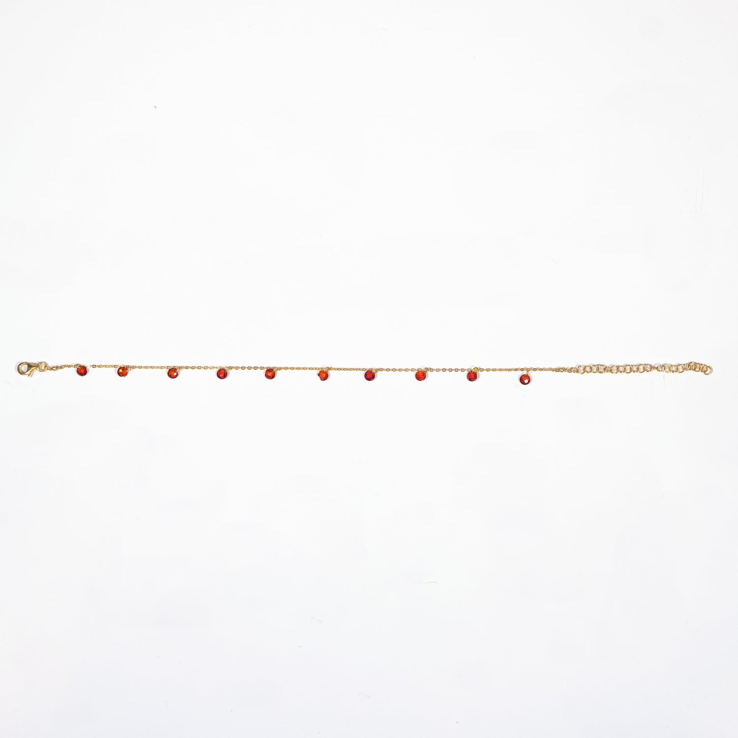 Bracciale Eternal - Gold argento 925 placcato oro 18k e zirconi Rosso Fofo Somani