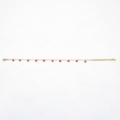 Bracciale Eternal - Gold argento 925 placcato oro 18k e zirconi Rosso Fofo Somani