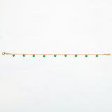 Bracciale Eternal - Gold argento 925 placcato oro 18k e zirconi Verdi Fofo Somani