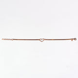 Bracciale Maglia Snake & Cuore argento 925 placcato 18k con maglia Snake Fofo Somani