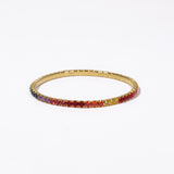 Bracciale Tennis Elastico Multicolor versione oro giallo Fofo Somani