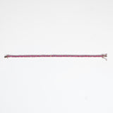 Bracciale Tennis Fucsia Grande argento 925 rodiato e zirconi fucsia incastonati Fofo Somani