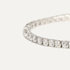 Bracciale Tennis Grande Dettaglio argento925 rodiato e zirconi Fofo Somani