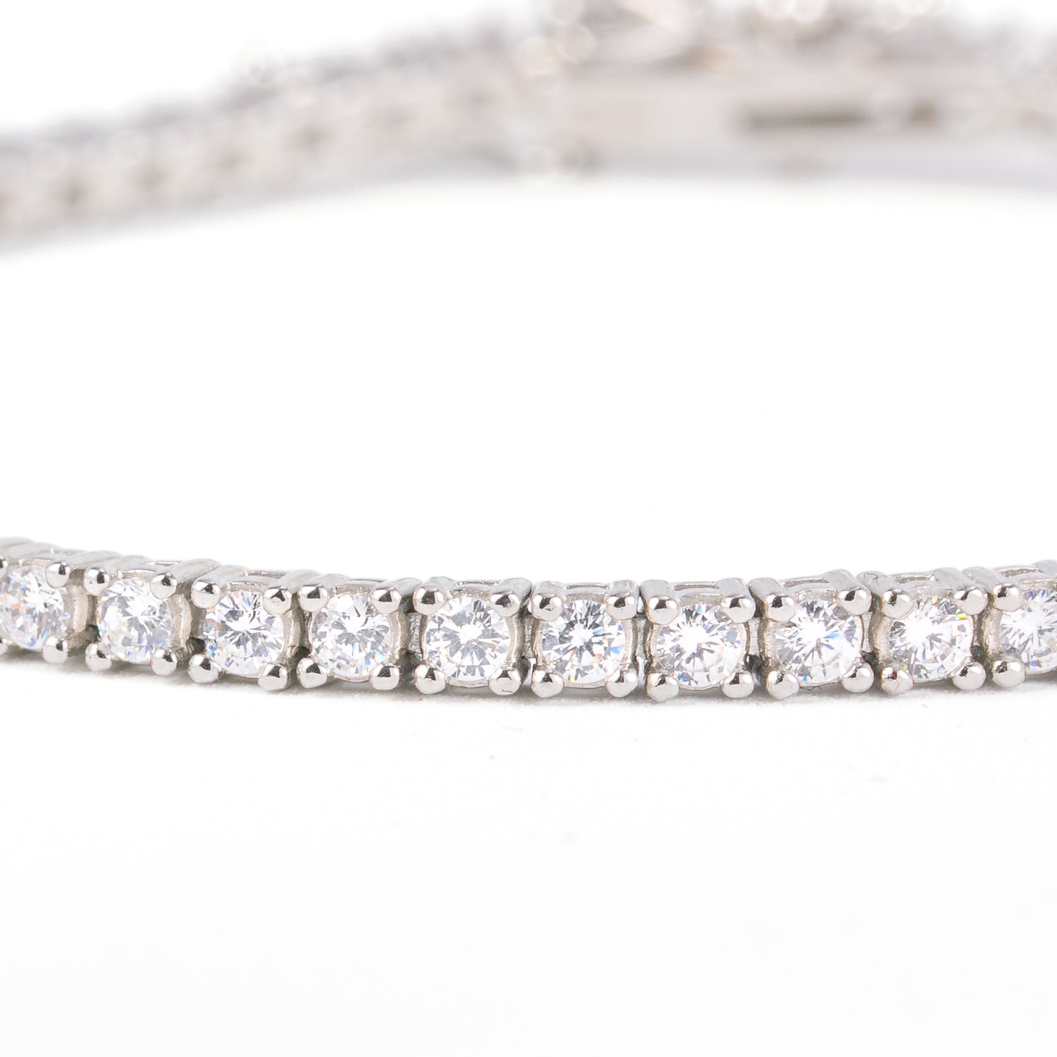 Bracciale Tennis Piccolo Dettaglio argento925 rodiato zirconi Fofo Somani