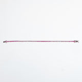 Bracciale Tennis Rosa Sfumato argento925 rodiato e zirconi rosa sfumati incastonati Fofo Somani