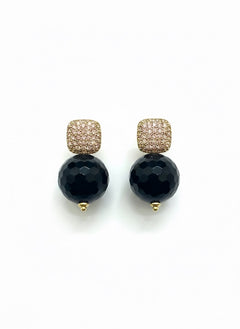 Caramella 2.0 Argento925 Placcato oro18k zirconi onice naturale fronte Fofo Somani