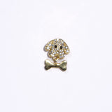 Cerchietto Doggy Orecchino in argento 925 placcato oro 18k e zirconi Fofo Somani 2