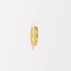 Cerchietto L Cerchietto in argento 925 placcato oro 18k e zirconi Fofo Somani