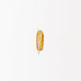 Cerchietto M argento 925 placcato oro 18k e zirconi Fofo Somani