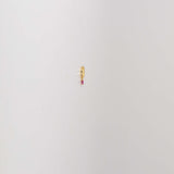 Cerchietto Miss in argento 925 placcato oro 18k e zirconi fucsia rettangolari Fofo Somani