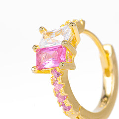 Cerchietto Pinky Dettaglio Argento925 Placcato Oro18k Zirconi Fofo Somani