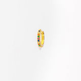 Cerchietto Standard Oro argento 925 placcato oro 18k e zirconi Multicolor Fofo Somani