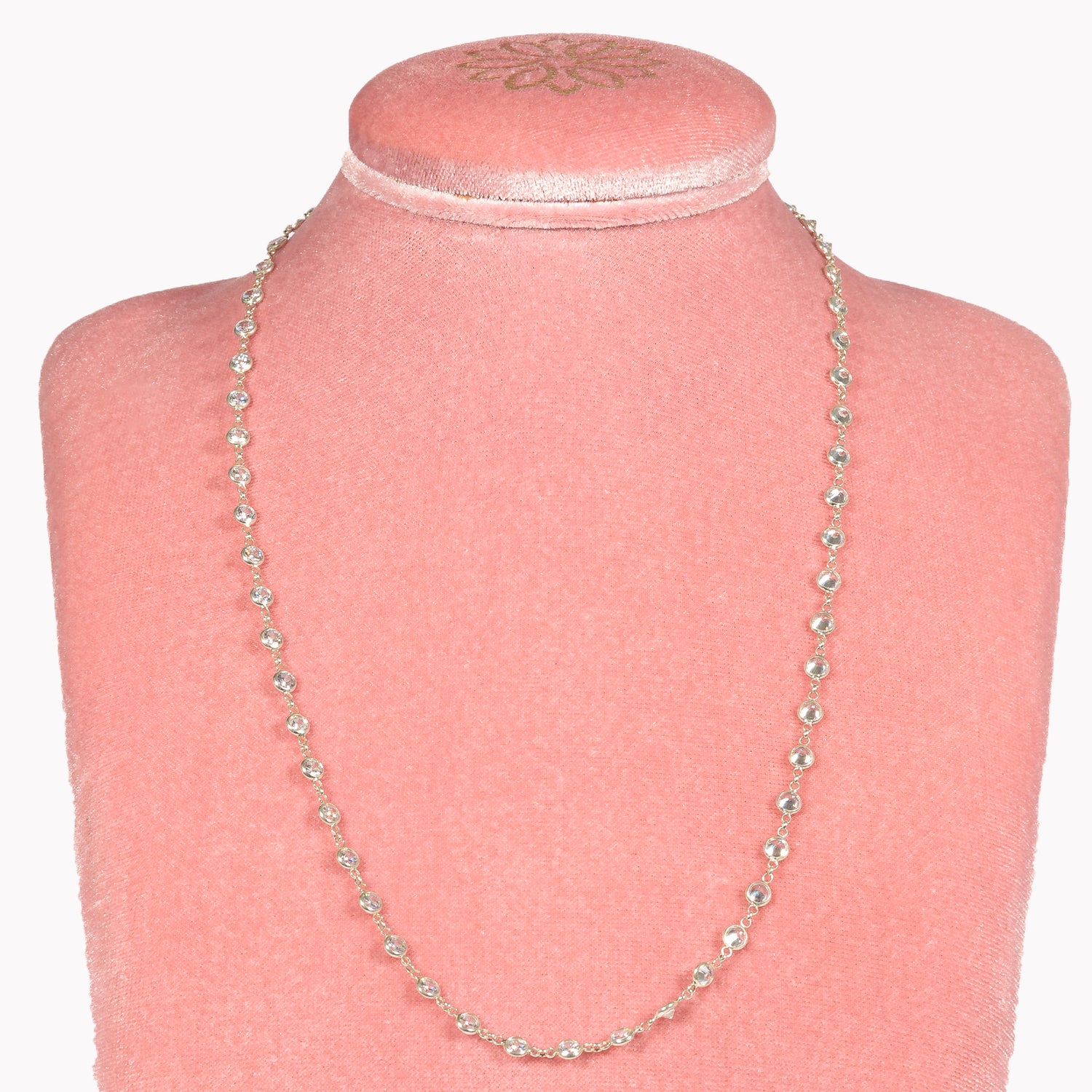 Collana Full Zirconia Rose’ 60cm Argento Fofo Somani