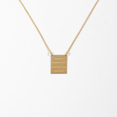 Collana Placca e Scritta Non è tutto oro quello che luccica Argento 925 Fofo Somani