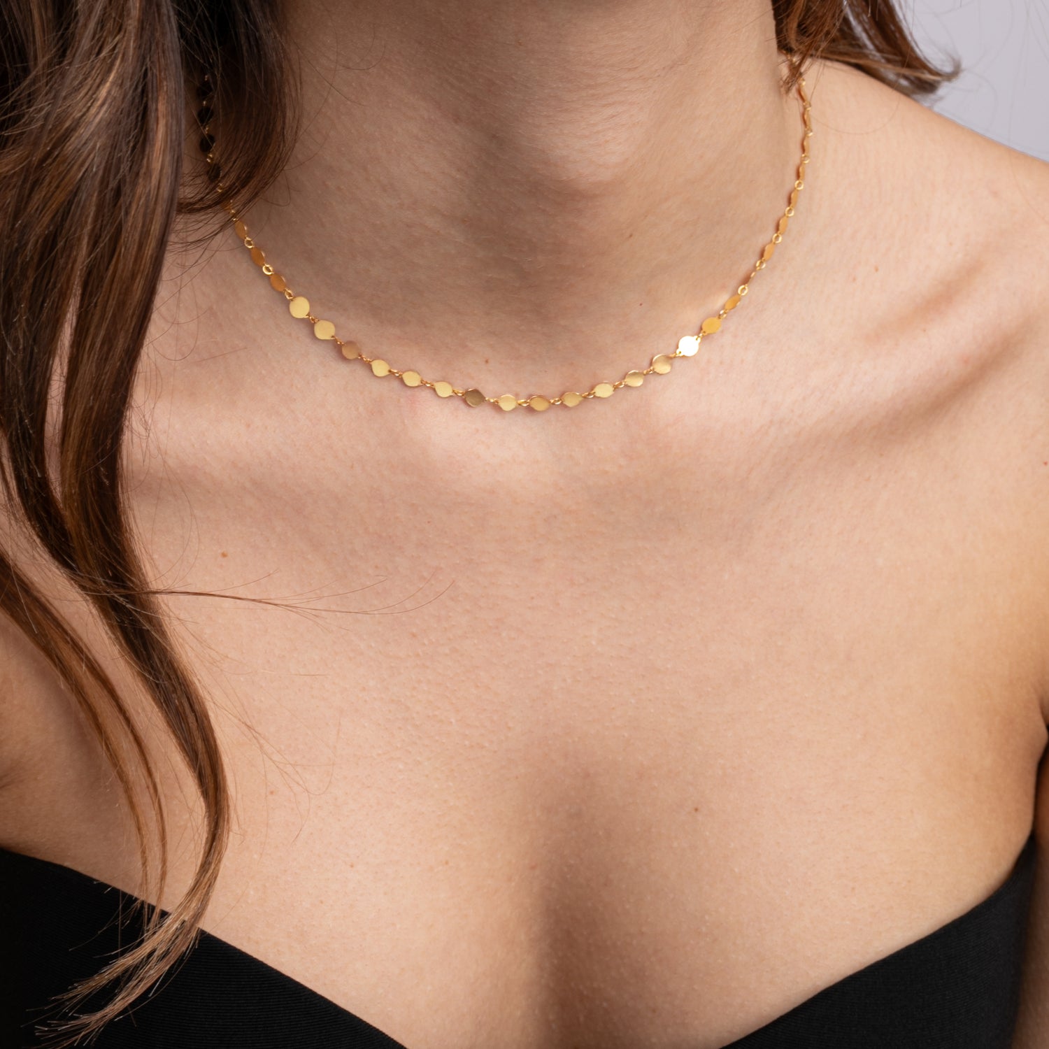 Collana Laser Corta Modella Argento925 Placcato Oro18k Fofo Somani