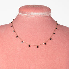 Collana Must HaveRose Argento 925 Zirconi Neri Fofo Somani
