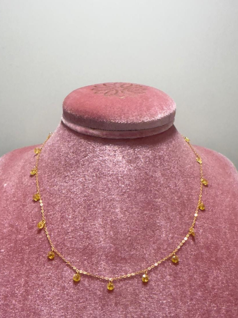 Collana MustHaveRose Argento925 Zirconi Giallo Fofo Somani