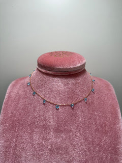 Collana MustHaveRose Argento925 Zirconi celeste Fofo Somani