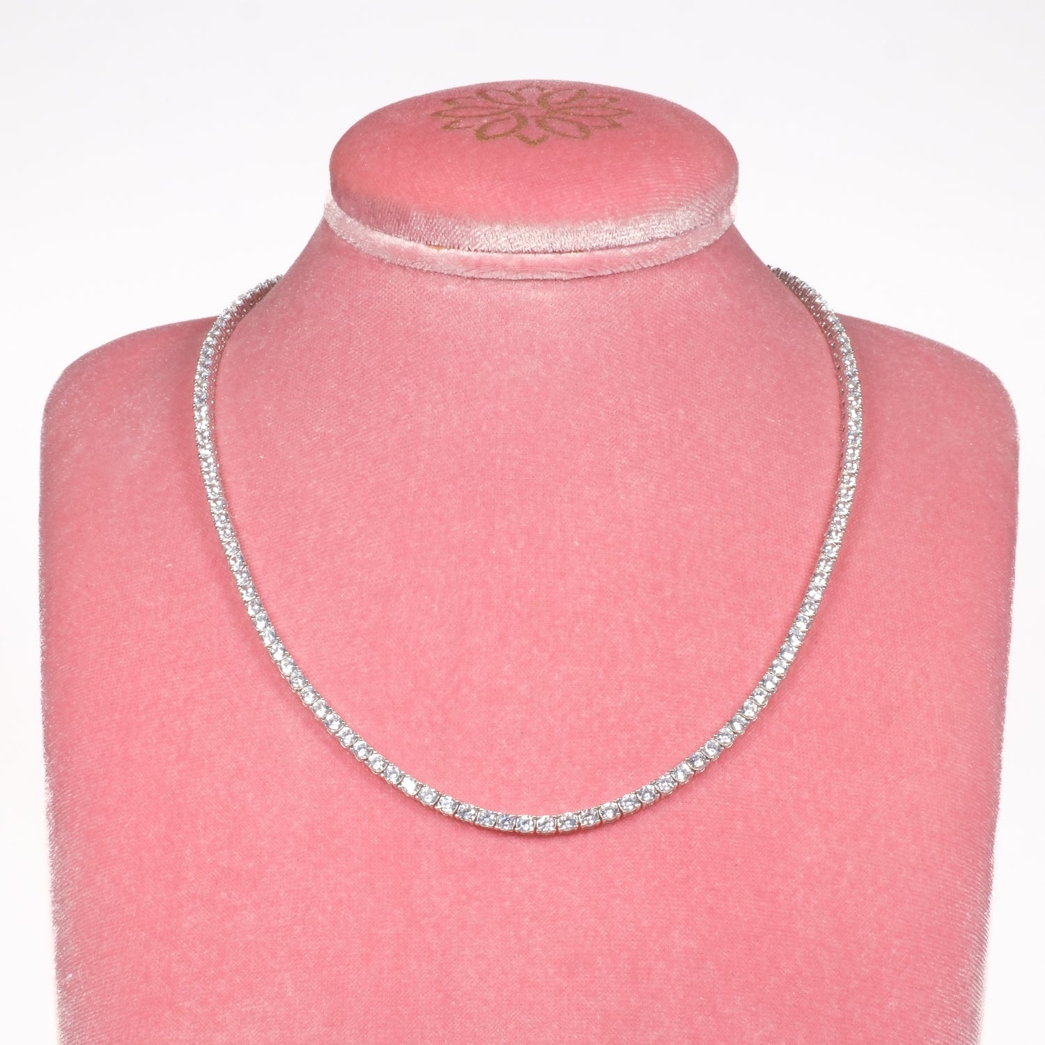 Collana Tennis Girocollo Big Argento925 Zirconi Fofo Somani