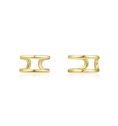 Earcuff Doppio Giro Argento925 Placcato Oro18k Fofo Somani
