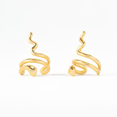 Earcuff Little Snake Petit Argento925 Placcato Oro18k Fofo Somani