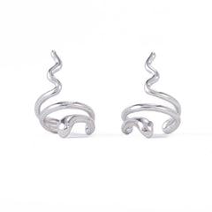 Earcuff Little Snake Petit Argento925 Rodiato Fofo Somani