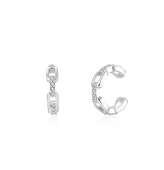 Earcuff Maglia Marina Argento925 Rodiato Zirconi Fofo Somani