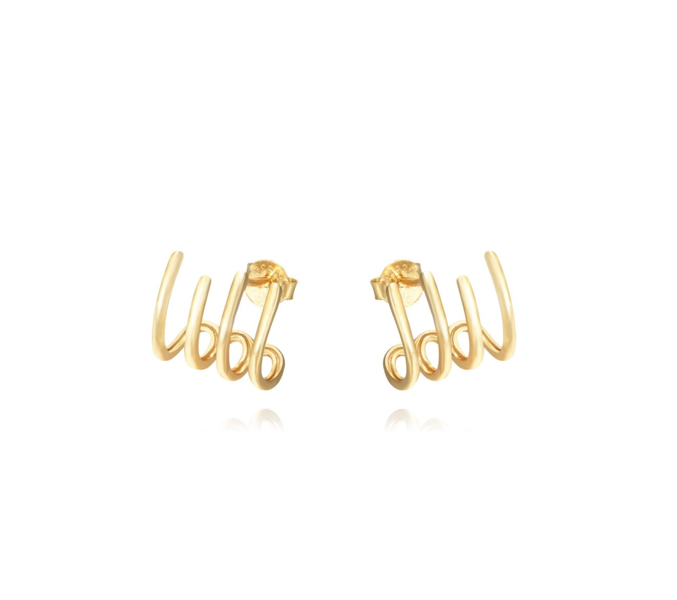 Monorecchino 4 Line Gold