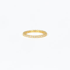 Fedina Argento Placcato Oro 18k & Zirconi Bianchi 925 Fofo Somani