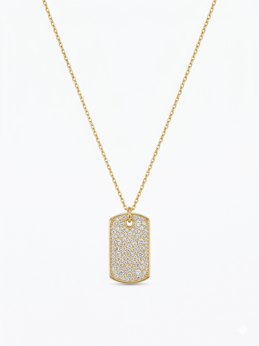 Collana Placca Tres Chic