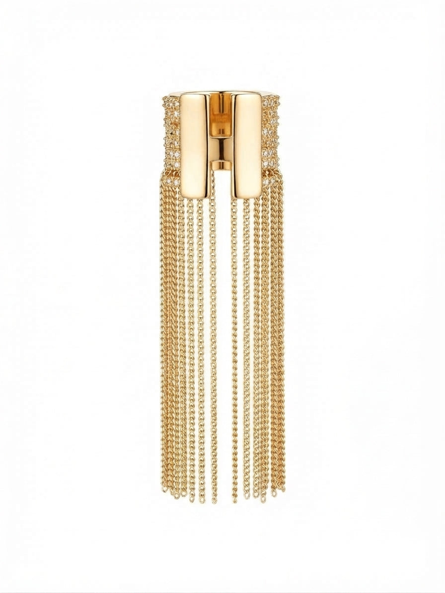 Earcuff Frange Di Seta