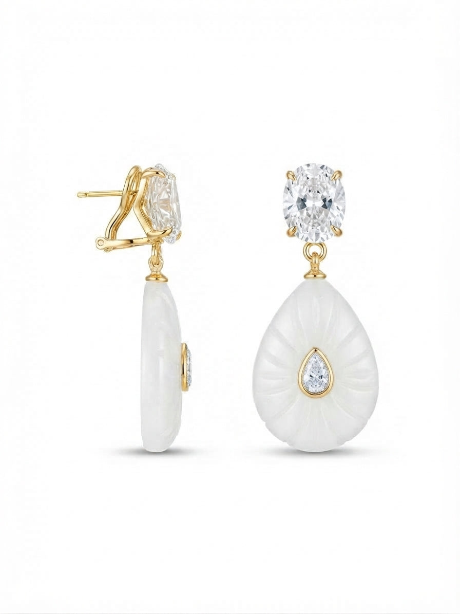 Orecchini Pure White