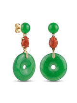 Orecchini Red&Green
