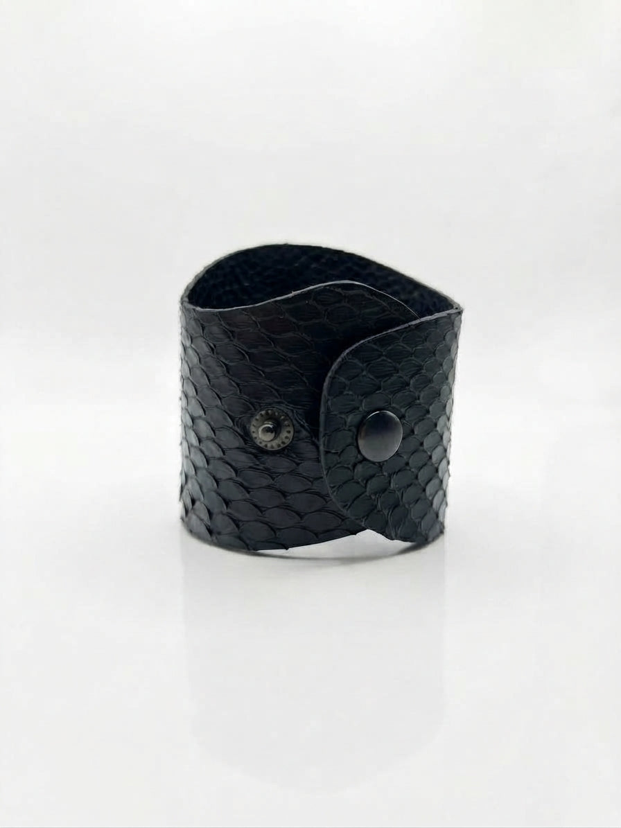 Bracciale in Pelle con Serpente