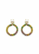 Orecchino Perle & Ematite Rondelle