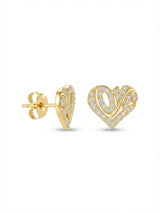 Monorecchino Love Stilizzato Gold