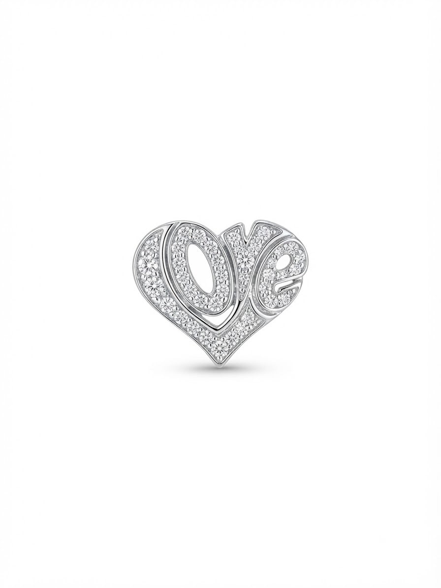 Monorecchino Love Stilizzato White