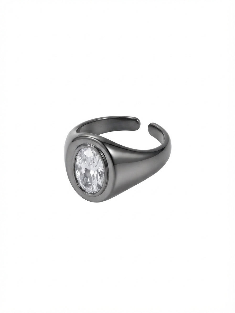 Anello da Mignolo Oval