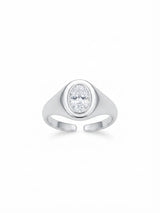 Anello da Mignolo Oval