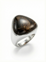 Anello Quarzo Tormalinato