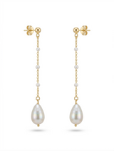 Orecchini Pearl Chain