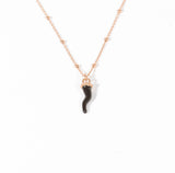 Girocollo Fortunato Rosso o Nero o Oro&Rosso Argento 925 Fofo Somani