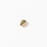 Mono Orecchino Circle in argento 925 Placcato oro 18k&nbsp;e zirconi Fofo Somani